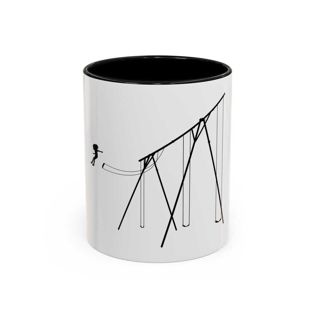 Jump (girl) - Accent Coffee Mug (11oz)