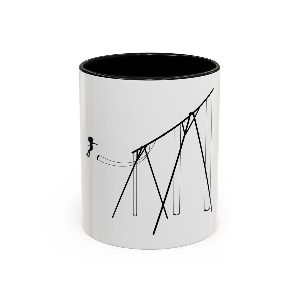 Jump (girl) - Accent Coffee Mug (11oz)