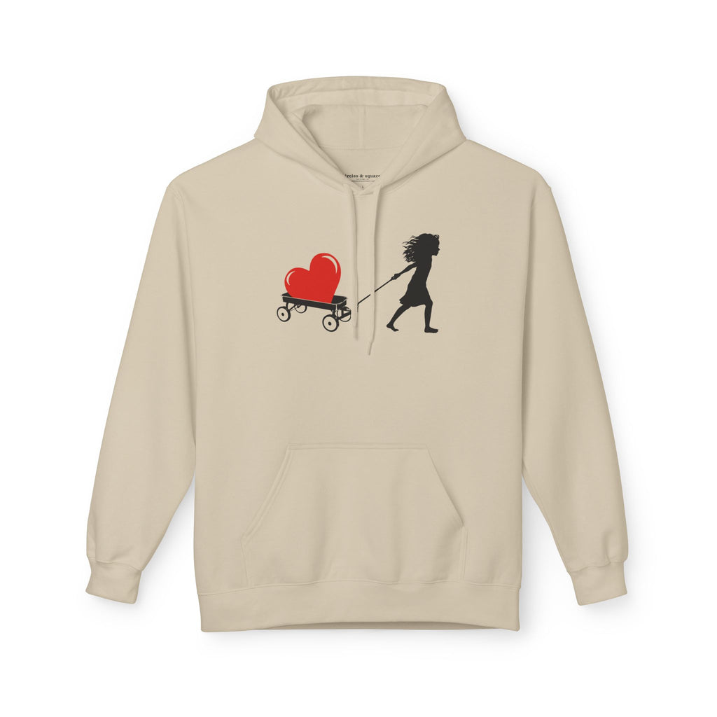 HEART TOO BIG TO CARRY - Unisex Fleece Hoodie - FREE SHIPPING