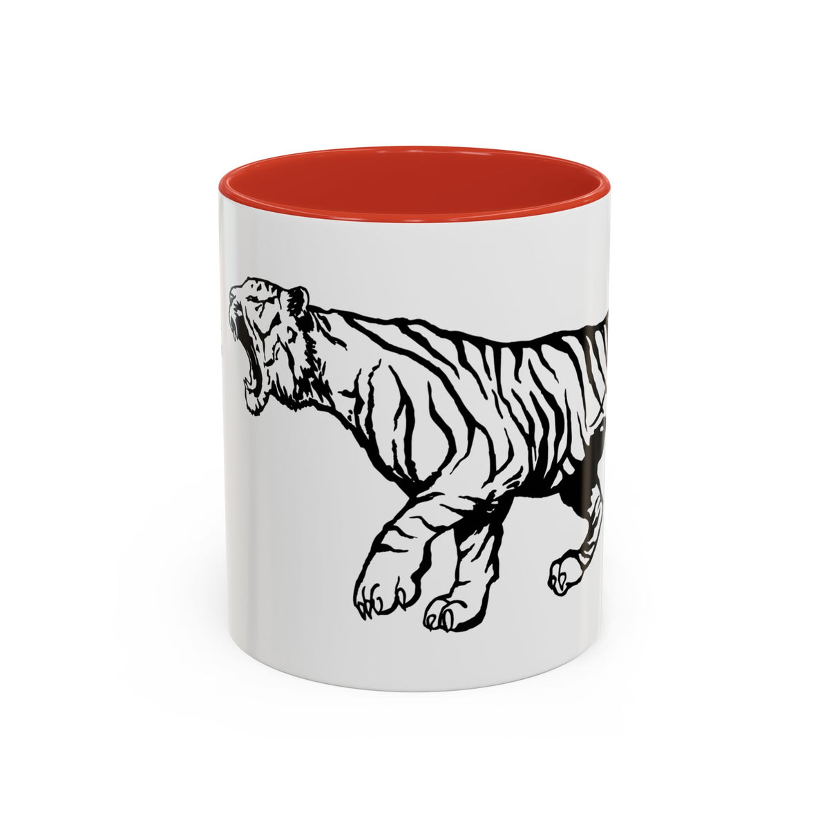 FIERCE (black and white) - Accent Coffee Mug (11oz)