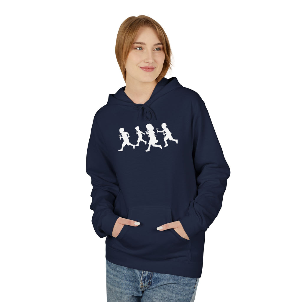 RUNNING WITH SCISSORS - Unisex Fleece Hoodie - FREE SHIPPING