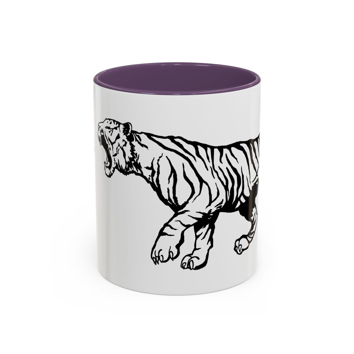 FIERCE (black and white) - Accent Coffee Mug (11oz)