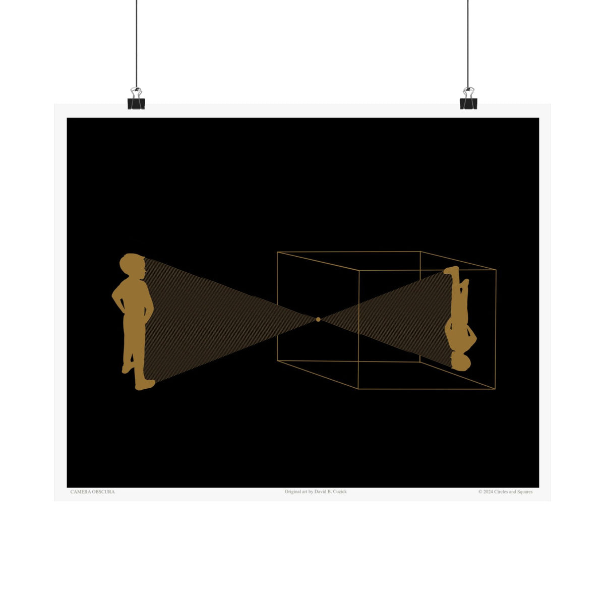 CAMERA OBSCURA_black and gold - poster - 3 sizes