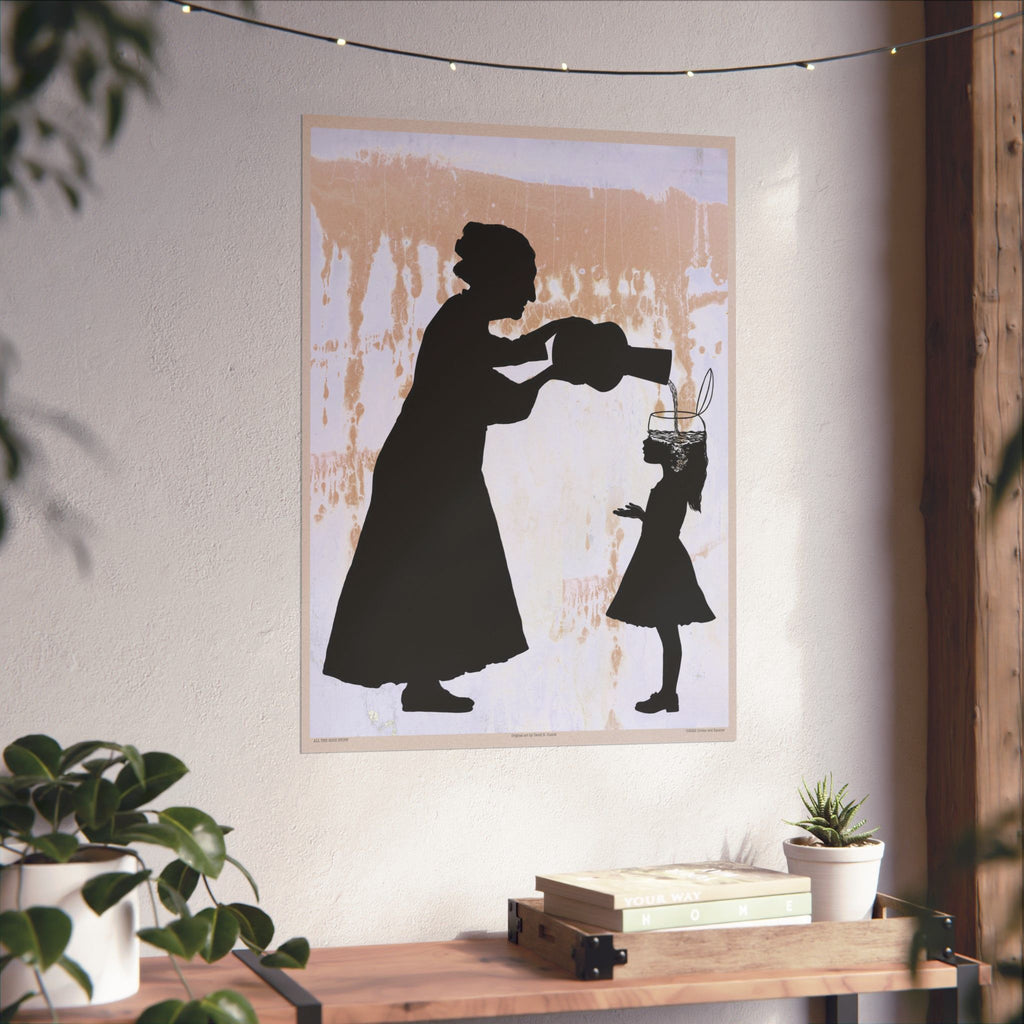 ALL THE GOOD STUFF - Grandmother and granddaughter - poster - 3 sizes