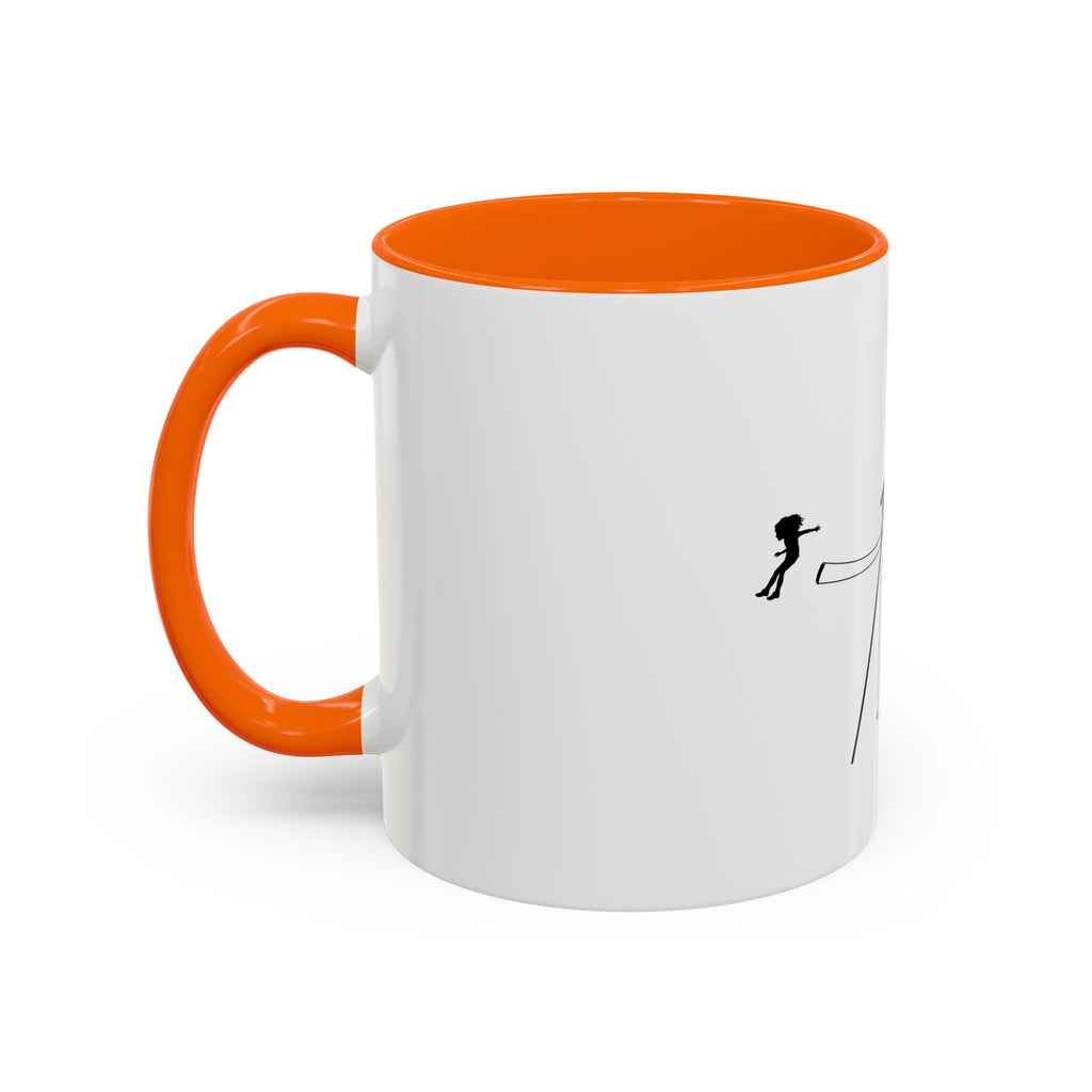 Jump (girl) - Accent Coffee Mug (11oz)