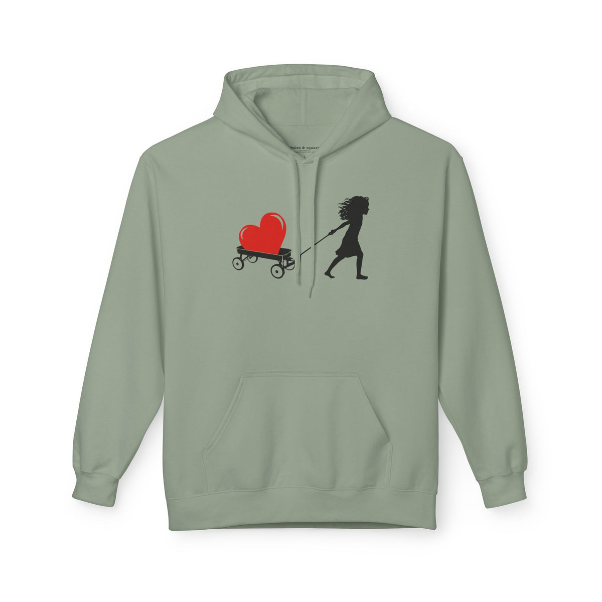HEART TOO BIG TO CARRY - Unisex Fleece Hoodie - FREE SHIPPING