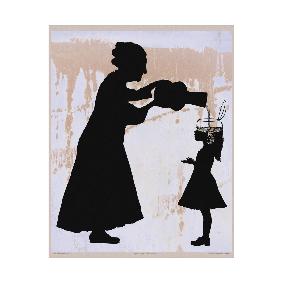 ALL THE GOOD STUFF - Grandmother and granddaughter - poster - 3 sizes