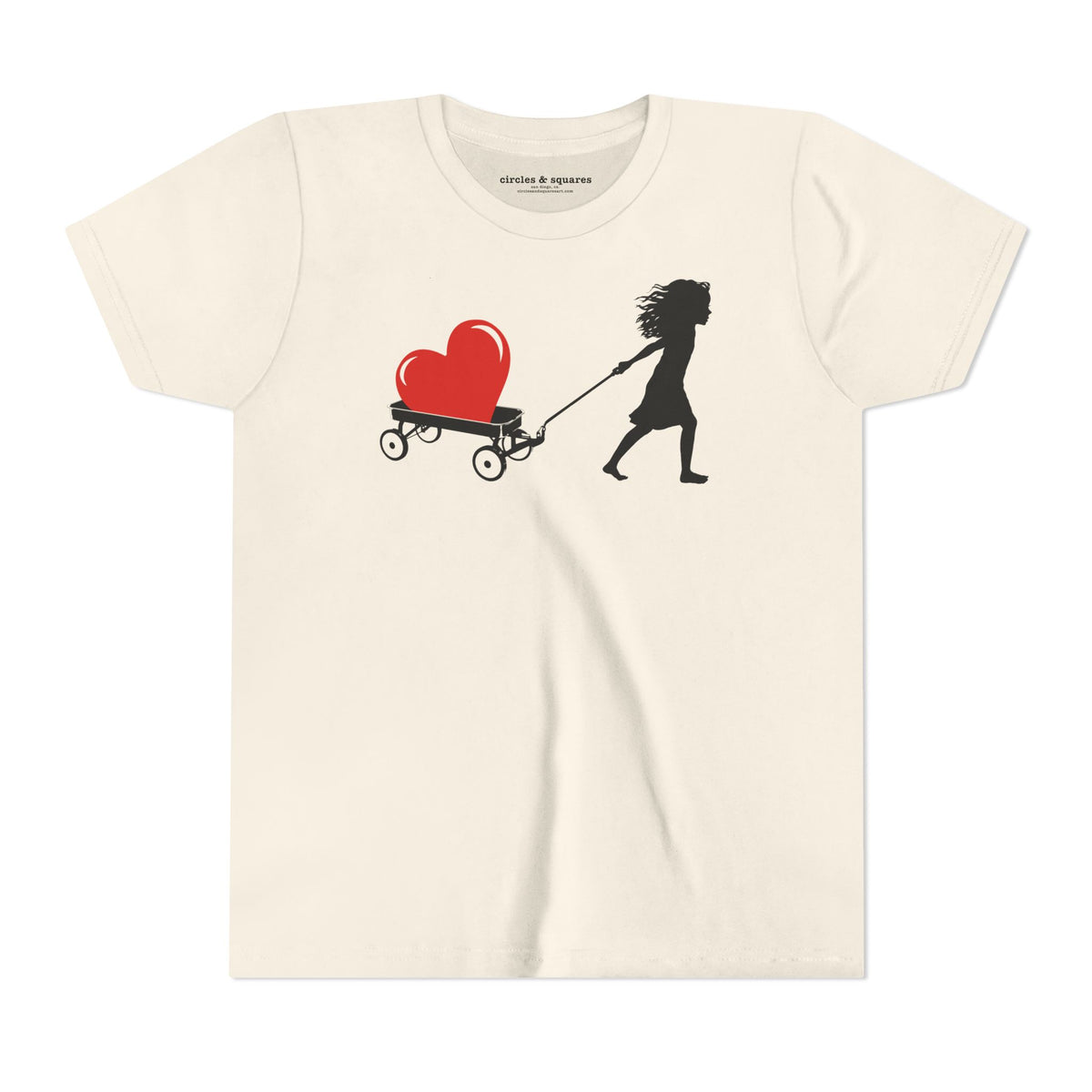 HEART TOO BIG TO CARRY - kids unisex tee - 3 colors