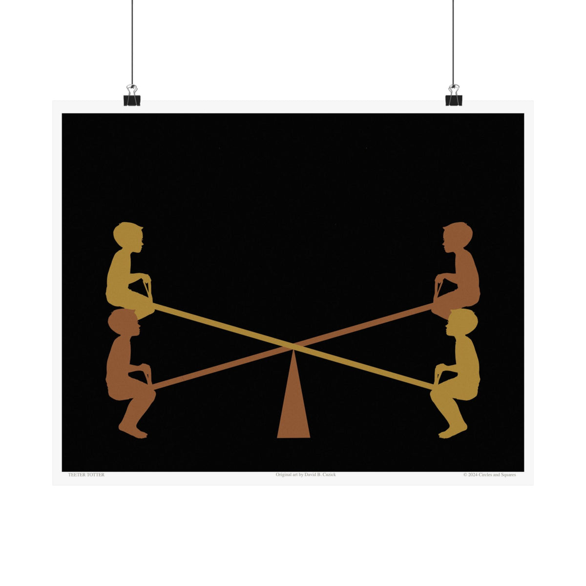TEETER TOTTER - poster - 3 sizes