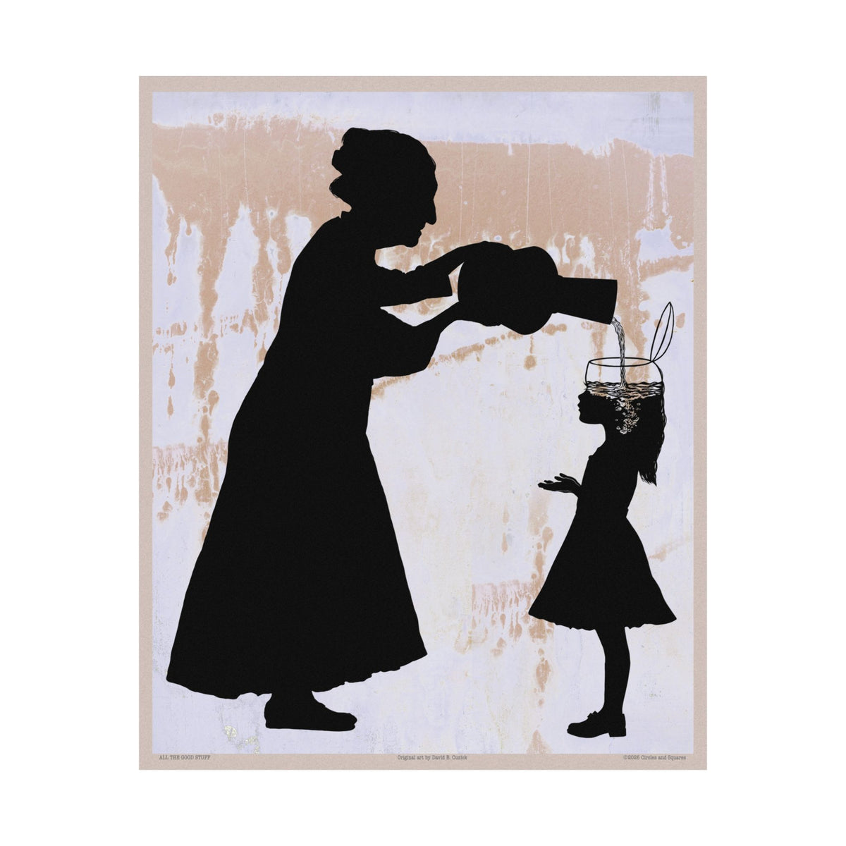 ALL THE GOOD STUFF - Grandmother and granddaughter - poster - 3 sizes