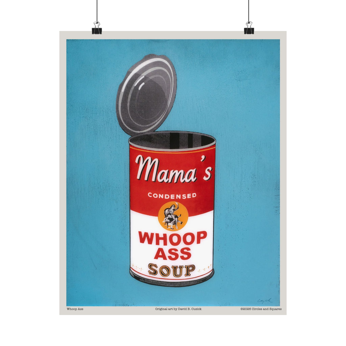 WHOOP ASS - blue - poster - 3 sizes