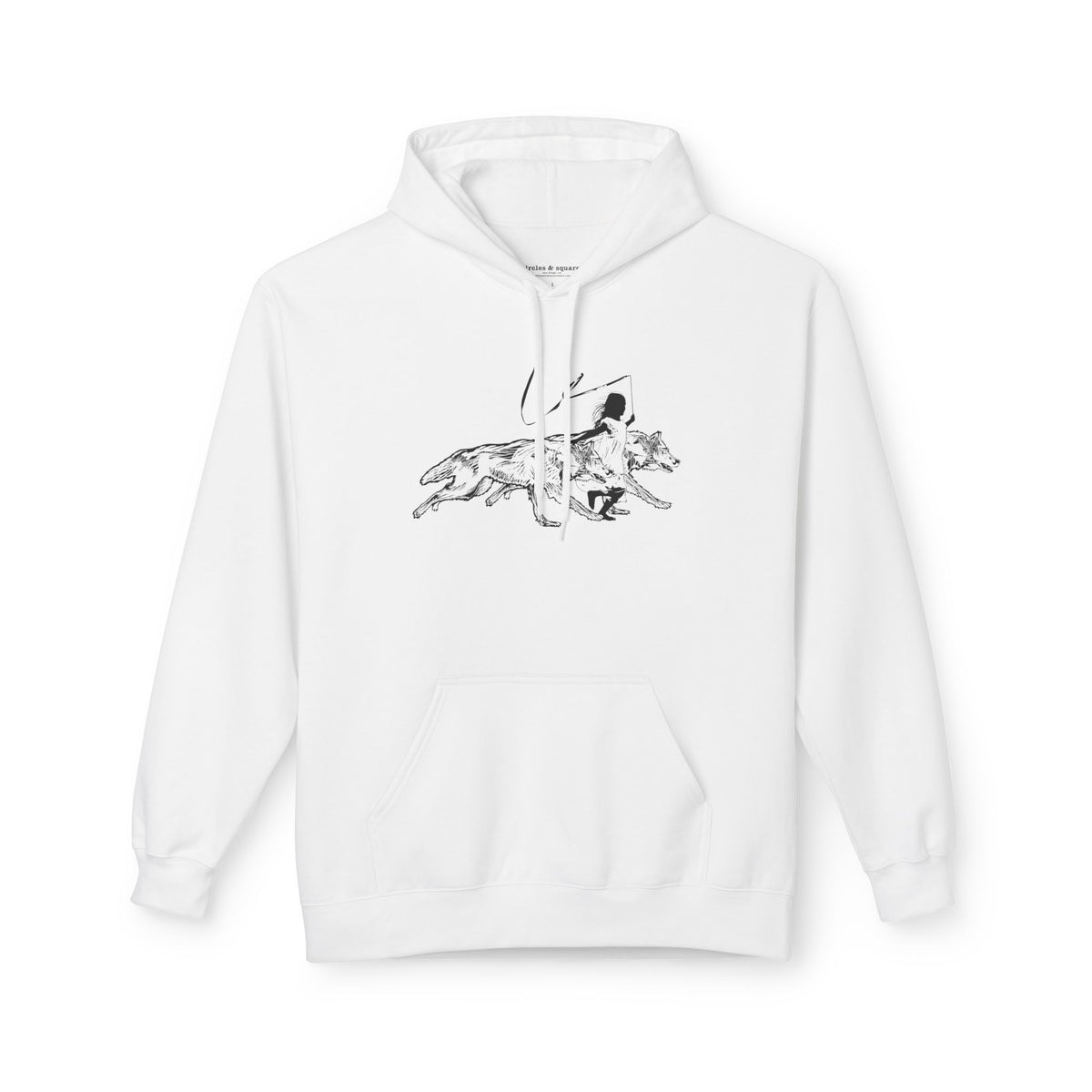 RUNNING WITH WOLVES - Unisex Fleece Hoodie - FREE SHIPPING