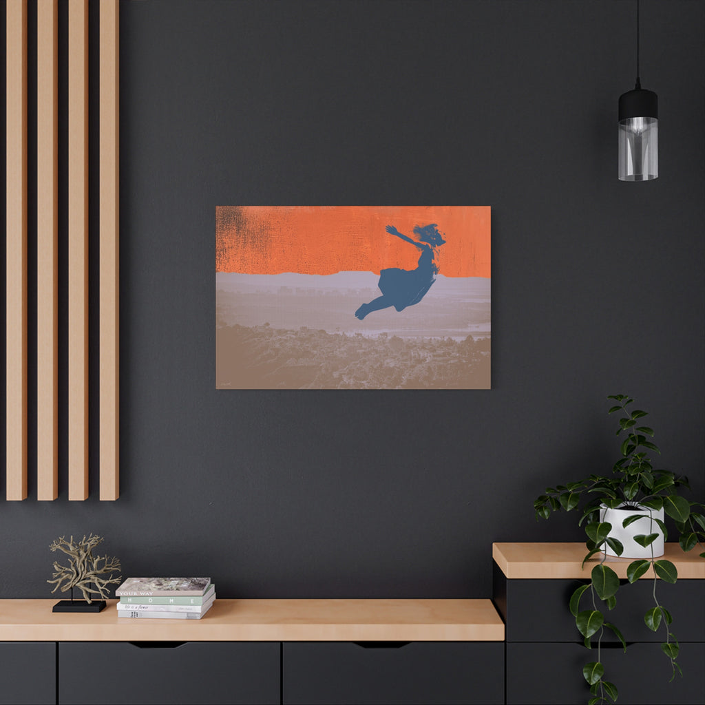 FLYING DREAM - girl - Canvas Print - 2 sizes - FREE SHIPPING