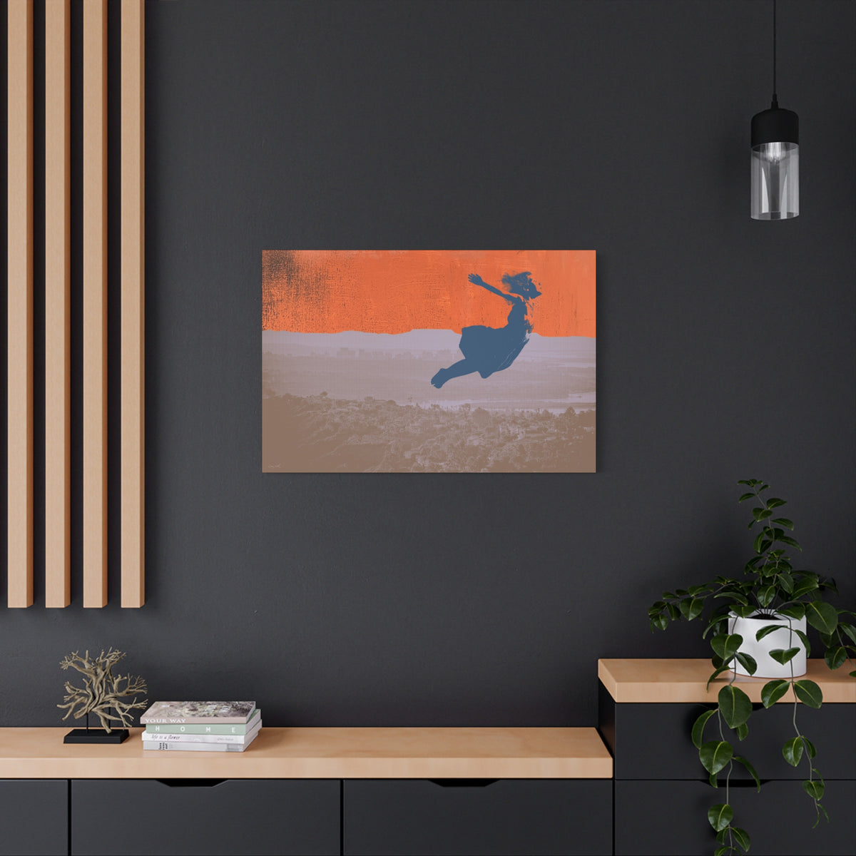 FLYING DREAM - girl - Canvas Print - 2 sizes - FREE SHIPPING