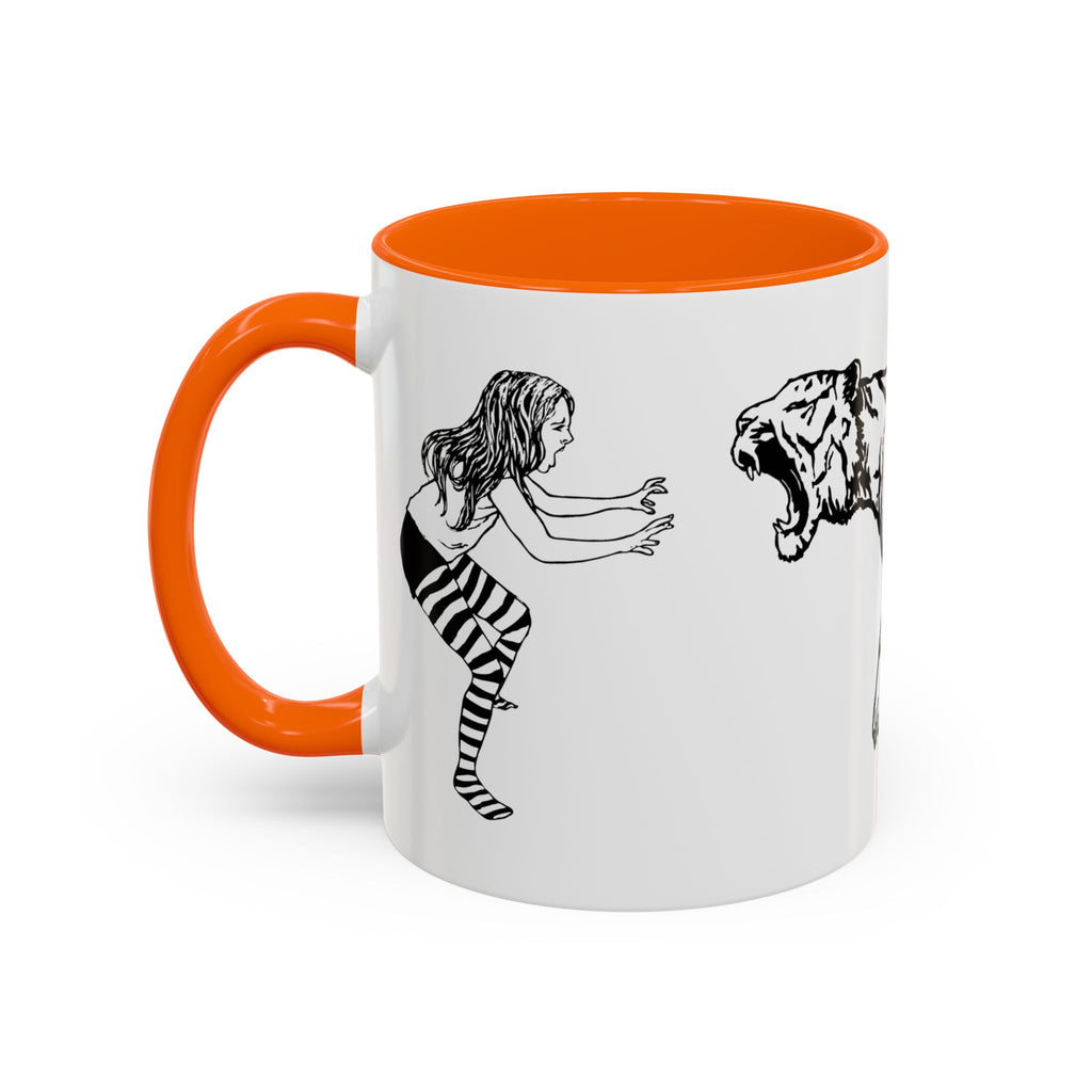 FIERCE (black and white) - Accent Coffee Mug (11oz)
