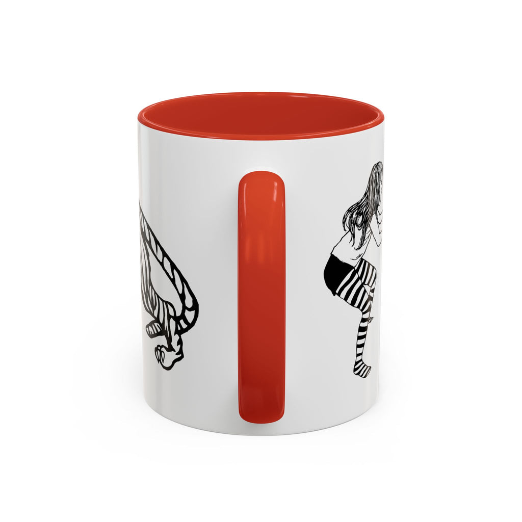 FIERCE (black and white) - Accent Coffee Mug (11oz)