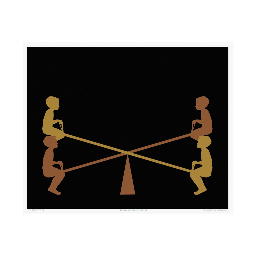 TEETER TOTTER - poster - 3 sizes