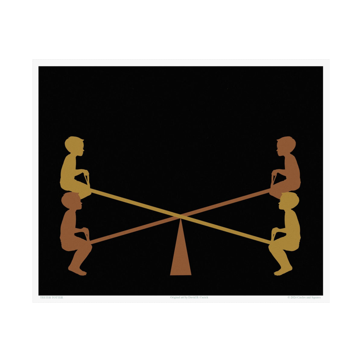TEETER TOTTER - poster - 3 sizes
