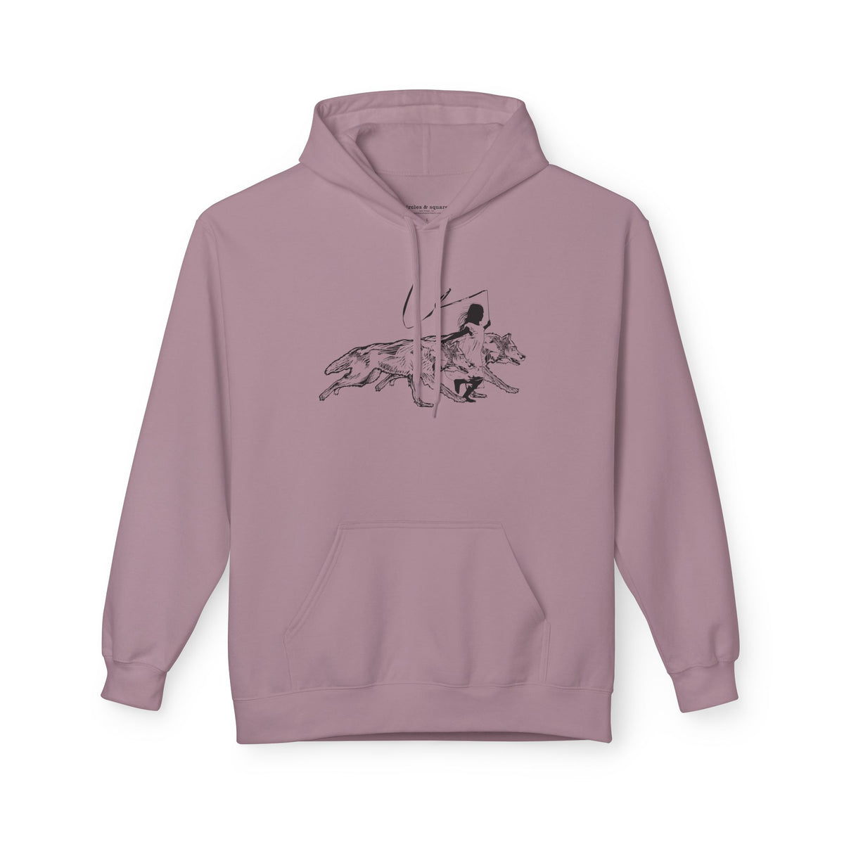 RUNNING WITH WOLVES - Unisex Fleece Hoodie - FREE SHIPPING