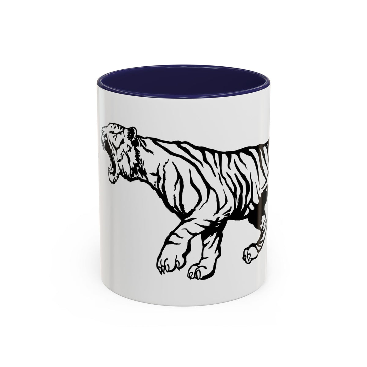 FIERCE (black and white) - Accent Coffee Mug (11oz)