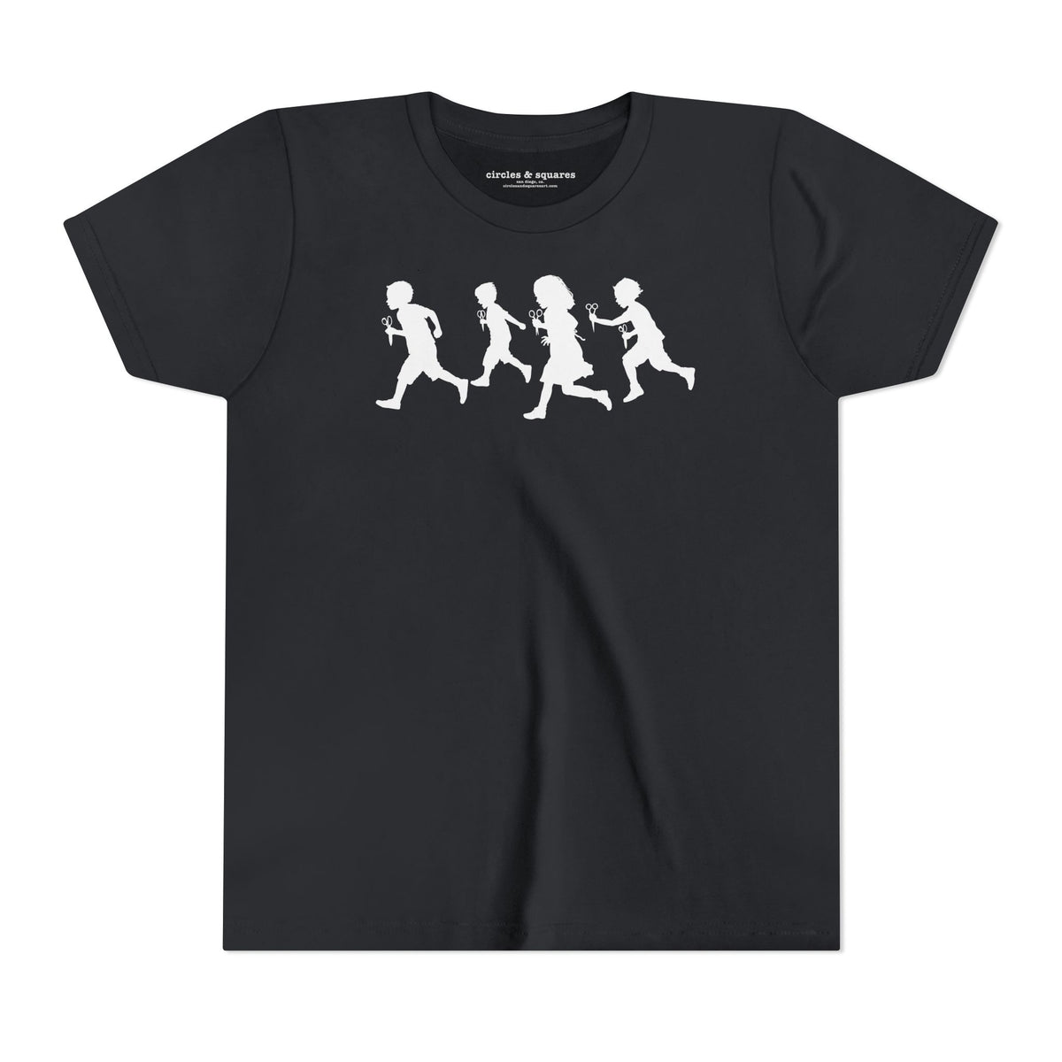 RUNNING WITH SCISSORS - Kids unisex tee for boys and girls