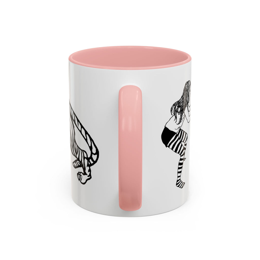FIERCE (black and white) - Accent Coffee Mug (11oz)