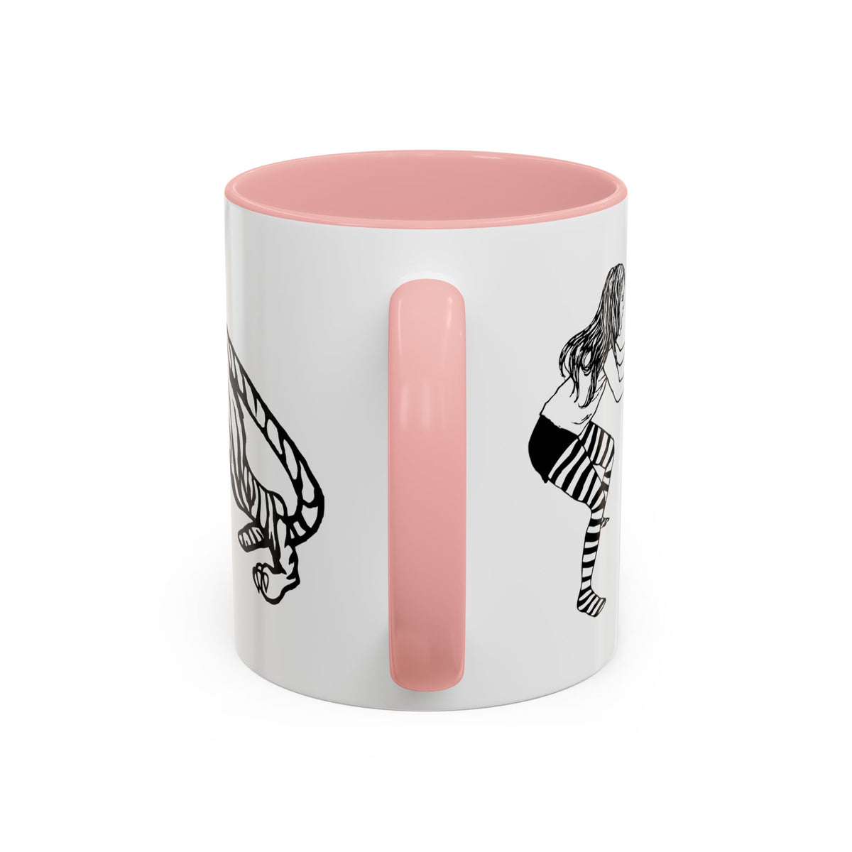 FIERCE (black and white) - Accent Coffee Mug (11oz)