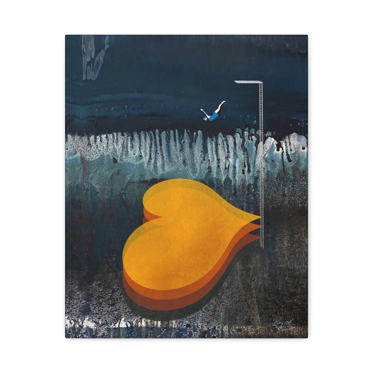 DIVE DEEP - Canvas Print - 2 sizes - FREE SHIPPING