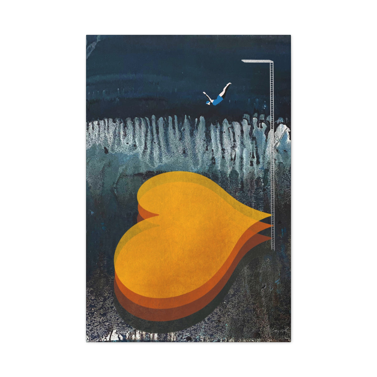 DIVE DEEP - Canvas Print - 2 sizes - FREE SHIPPING