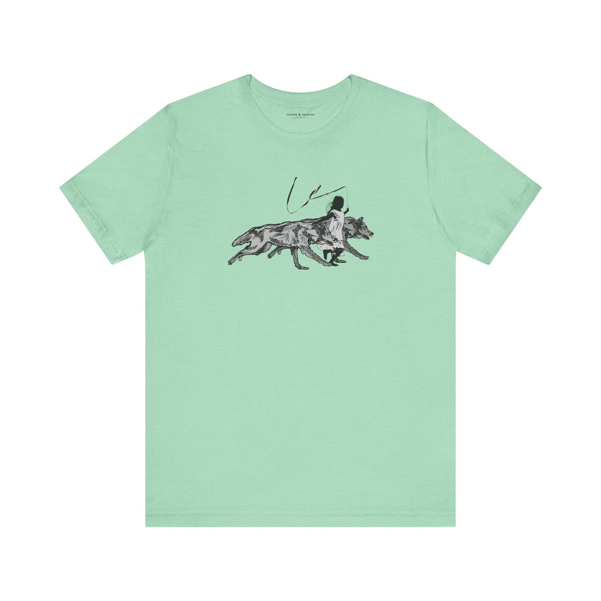 RUNNING WITH WOLVES - Unisex tee for men and women - FREE SHIPPING