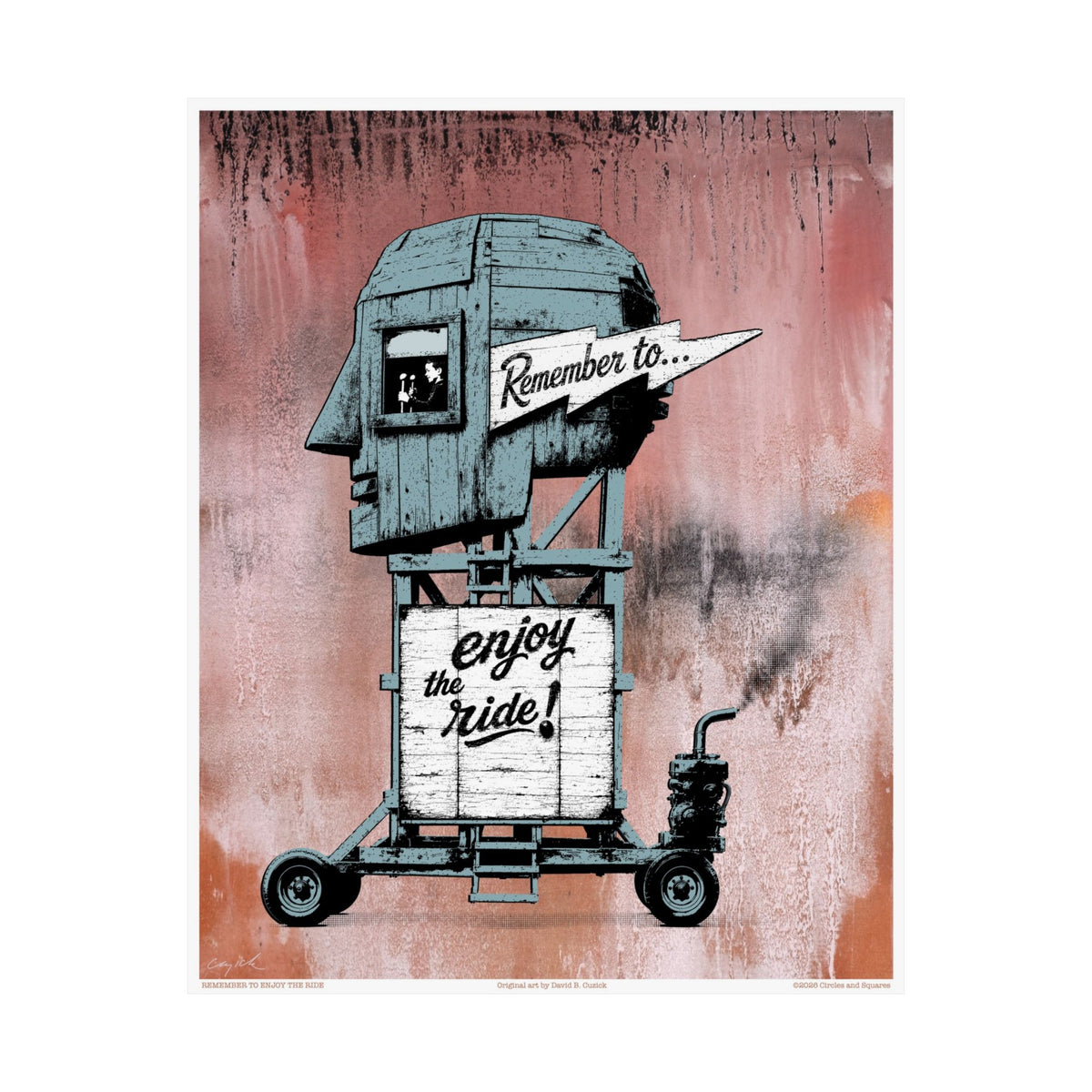 REMEMBER TO ENJOY THE RIDE - poster - 3 sizes