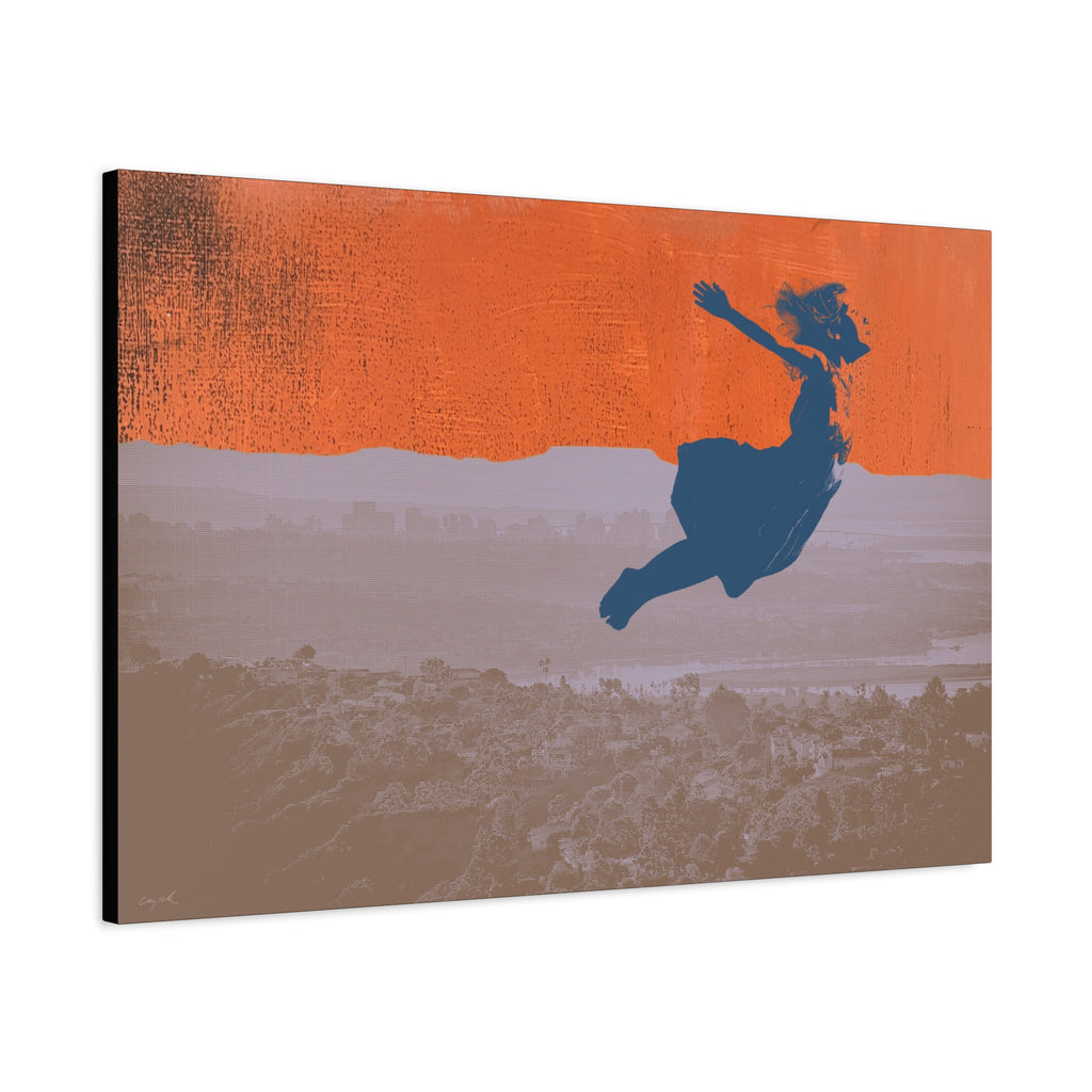 FLYING DREAM - girl - Canvas Print - 2 sizes - FREE SHIPPING
