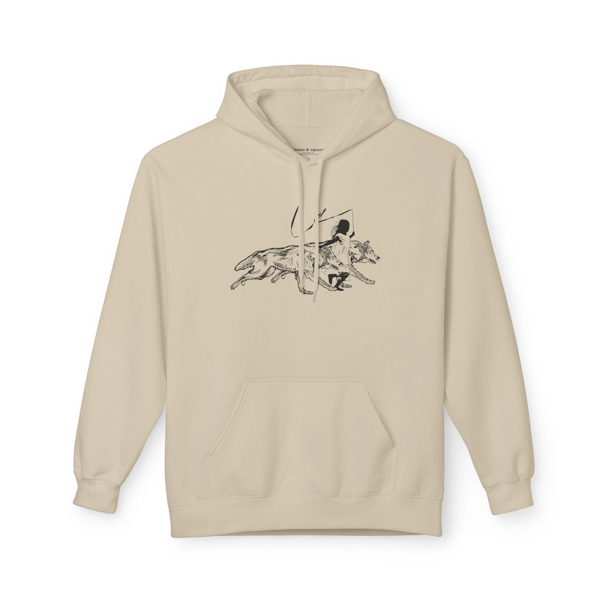 RUNNING WITH WOLVES - Unisex Fleece Hoodie - FREE SHIPPING