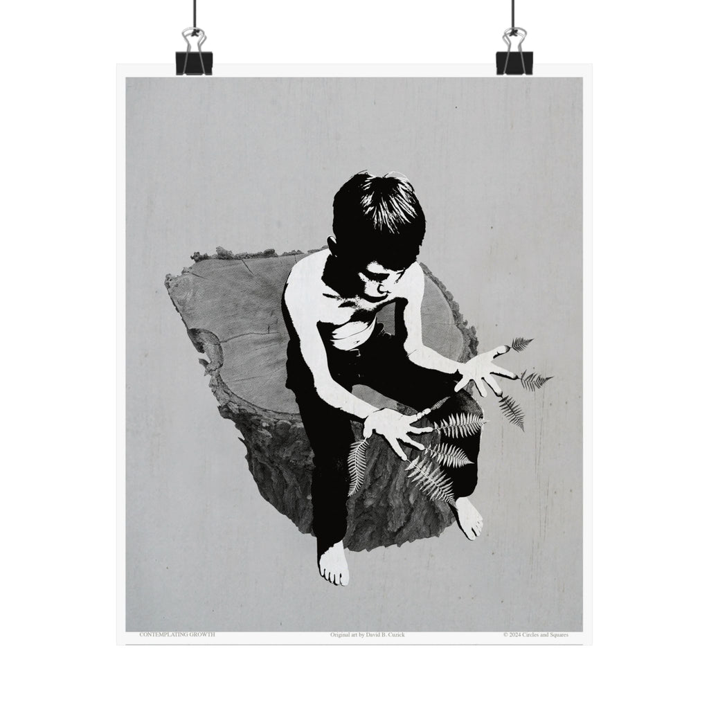 CONTEMPLATING GROWTH - poster - 3 sizes