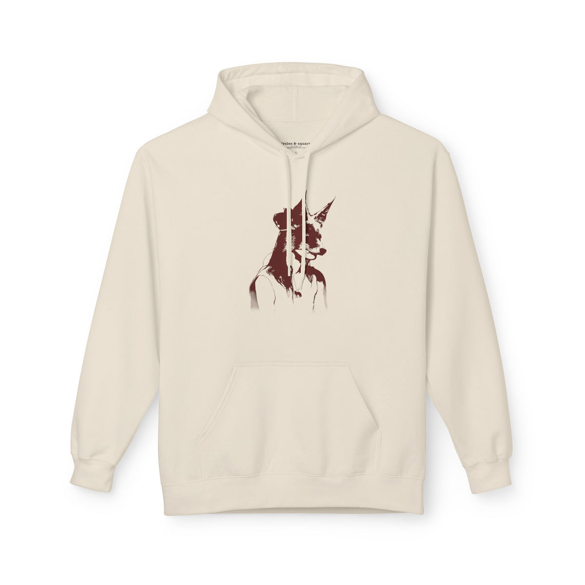 Girl With Fox Mask - Unisex Fleece Hoodie - FREE SHIPPING