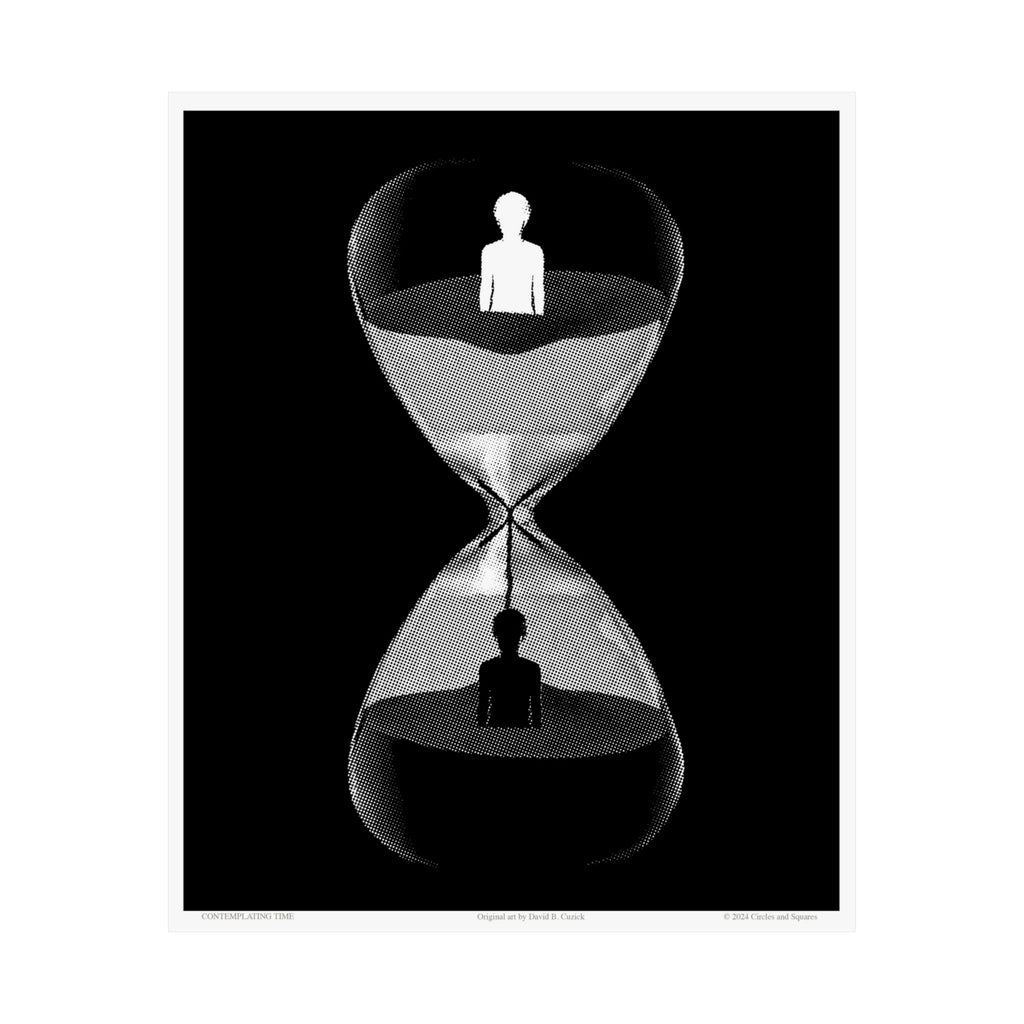 CONTEMPLATING TIME - poster - 3 sizes