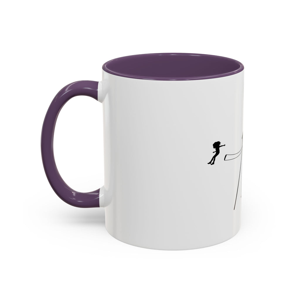 Jump (girl) - Accent Coffee Mug (11oz)
