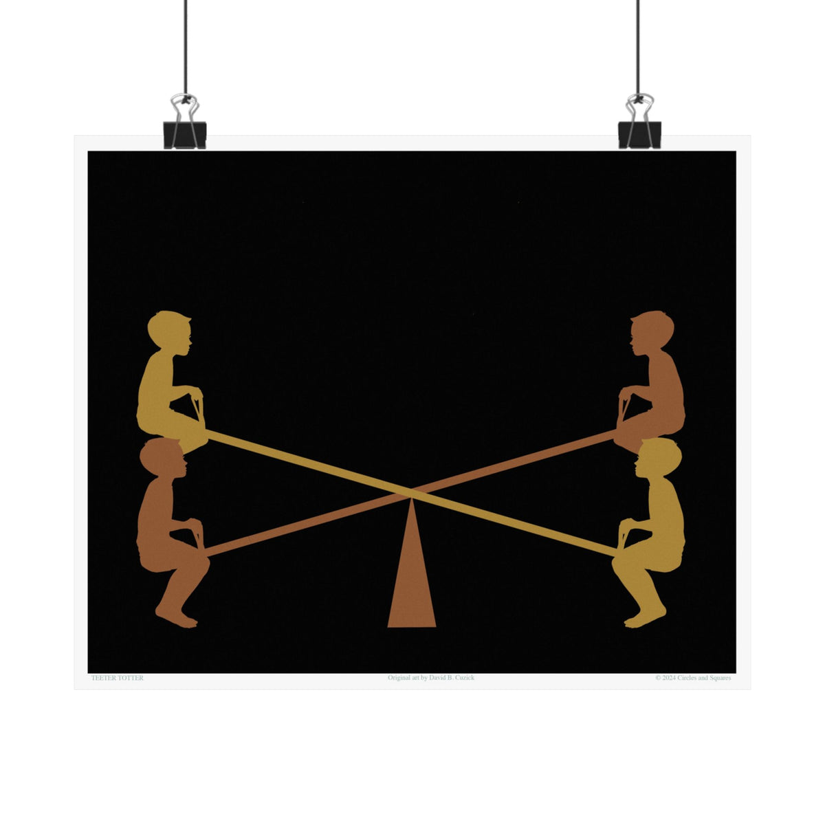 TEETER TOTTER - poster - 3 sizes