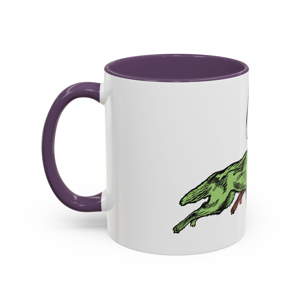 RUNNING WITH WOLVES (colorful) - Accent Coffee Mug (11oz)