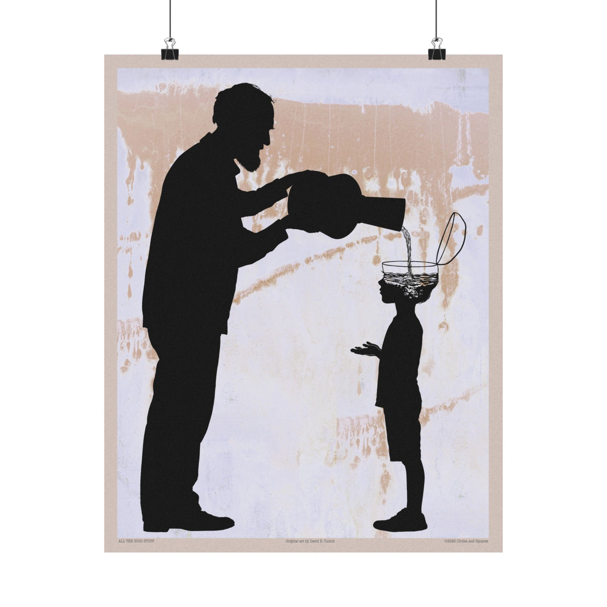 ALL THE GOOD STUFF - Grandfather and grandson - poster - 3 sizes