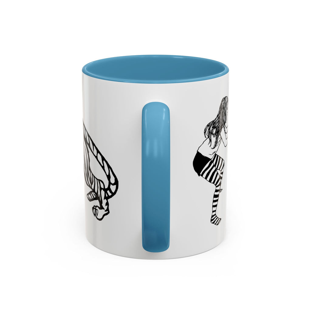 FIERCE (black and white) - Accent Coffee Mug (11oz)