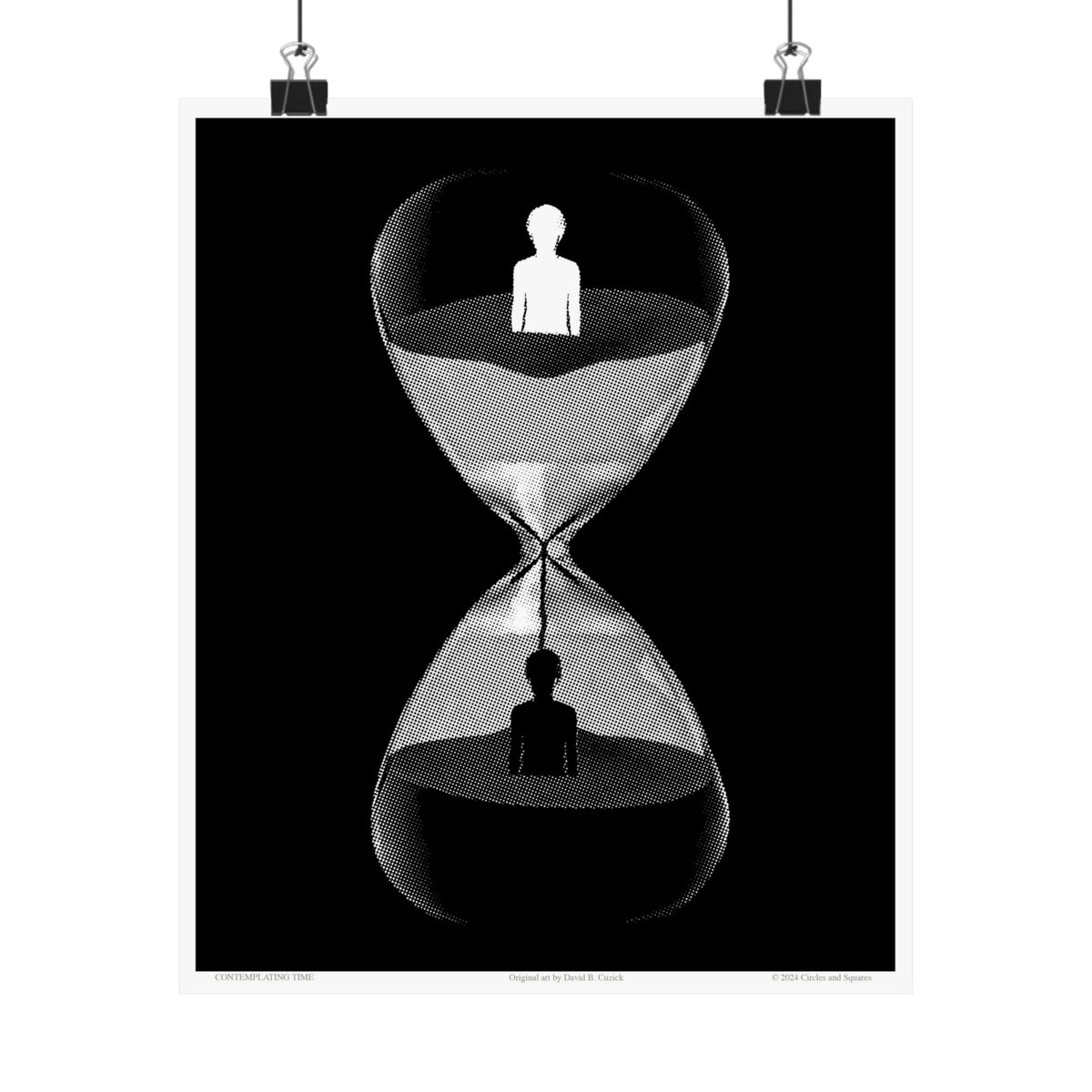 CONTEMPLATING TIME - poster - 3 sizes