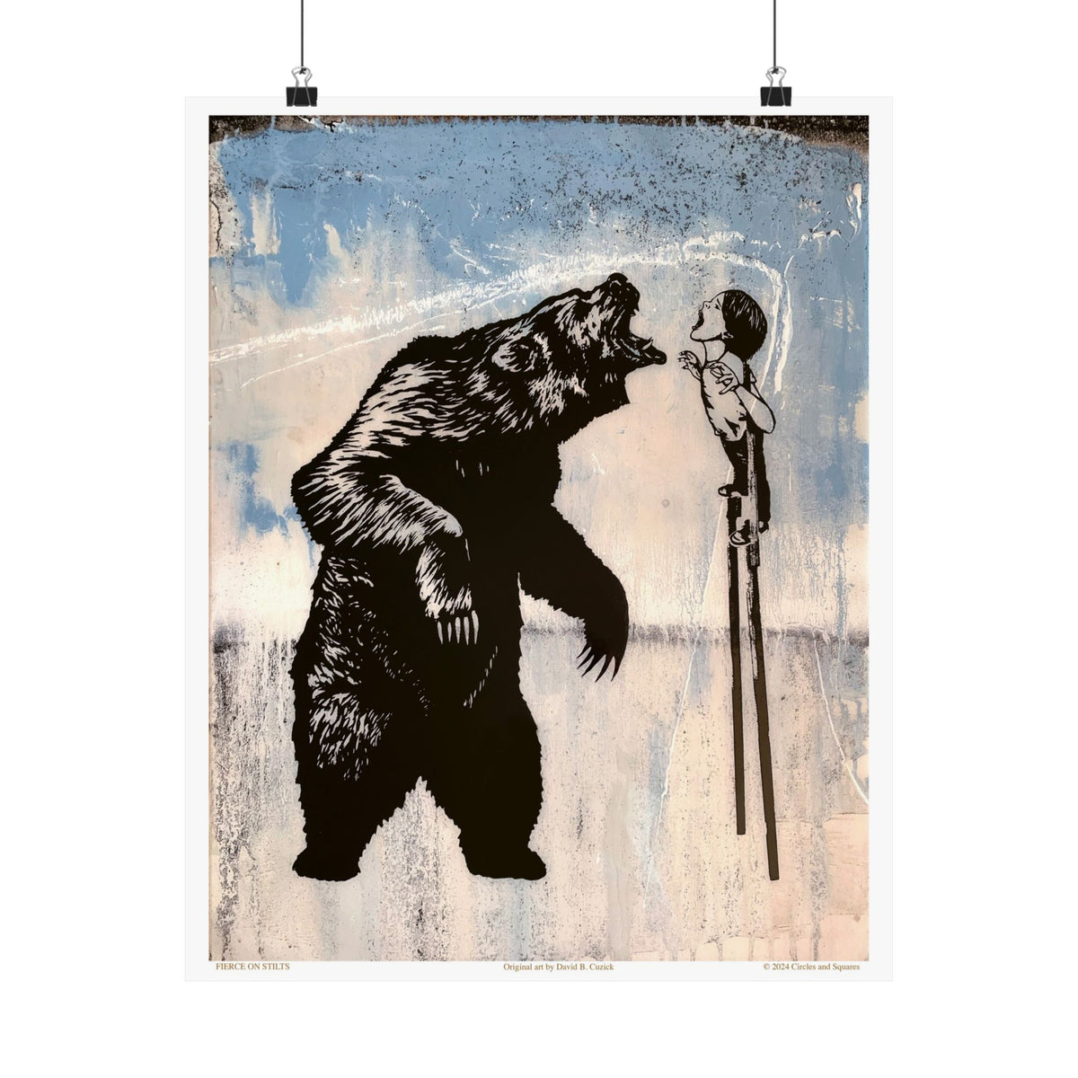 FIERCE ON STILTS - color - poster - 3 sizes