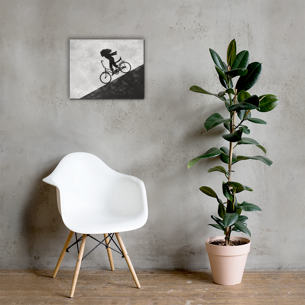 16x20 FASTER FASTER canvas print