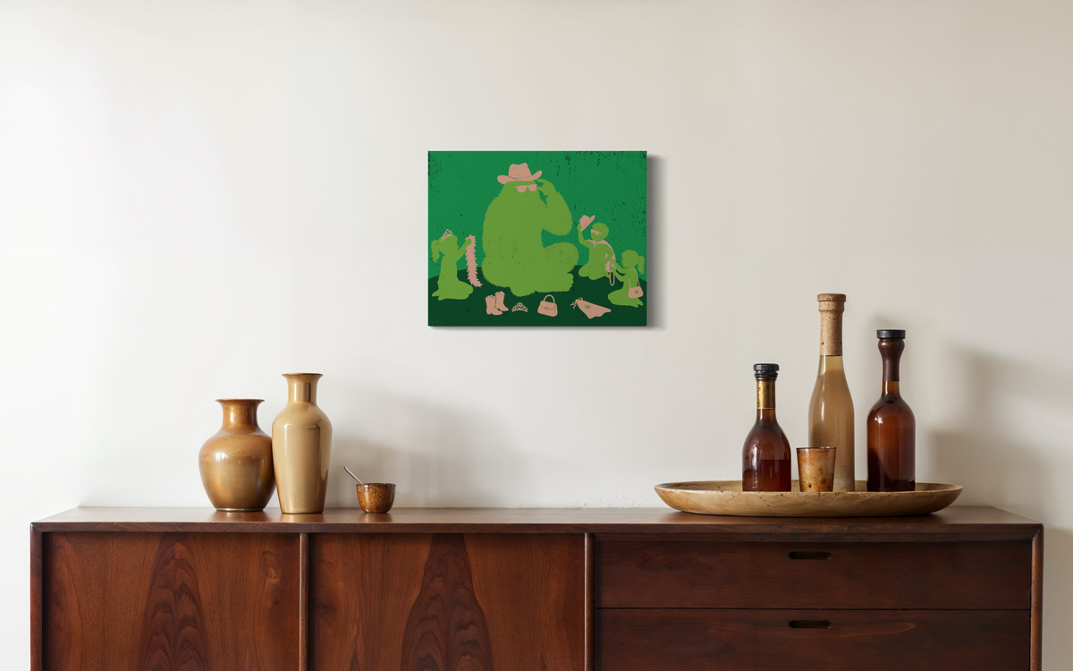 UNLIKELY FRIEND - Canvas Print - 2 sizes - FREE SHIPPING