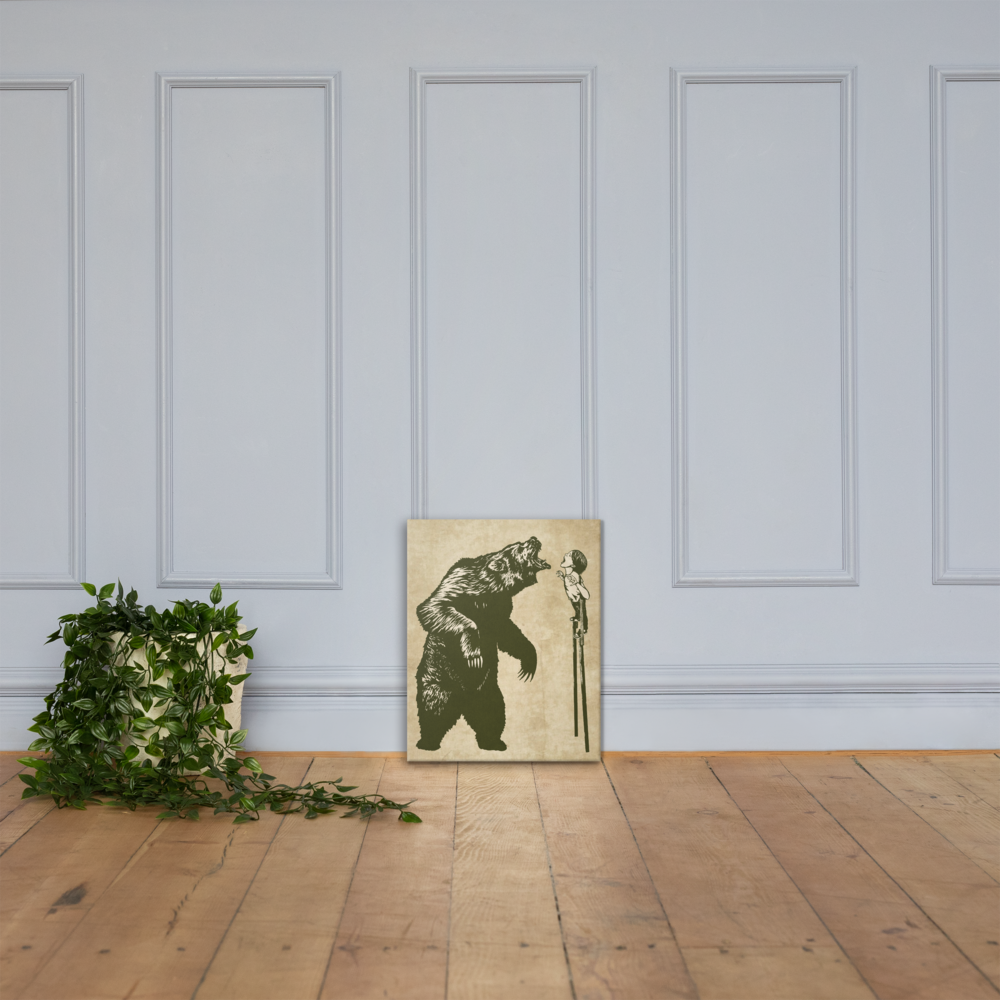 16x20 FIERCE ON STILTS jumbo canvas print