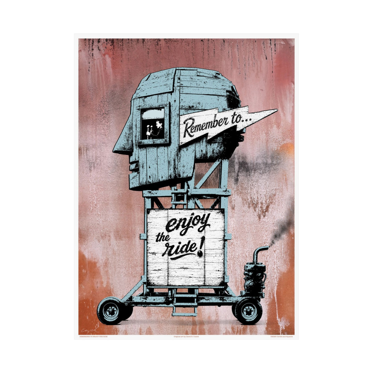 REMEMBER TO ENJOY THE RIDE - poster - 3 sizes