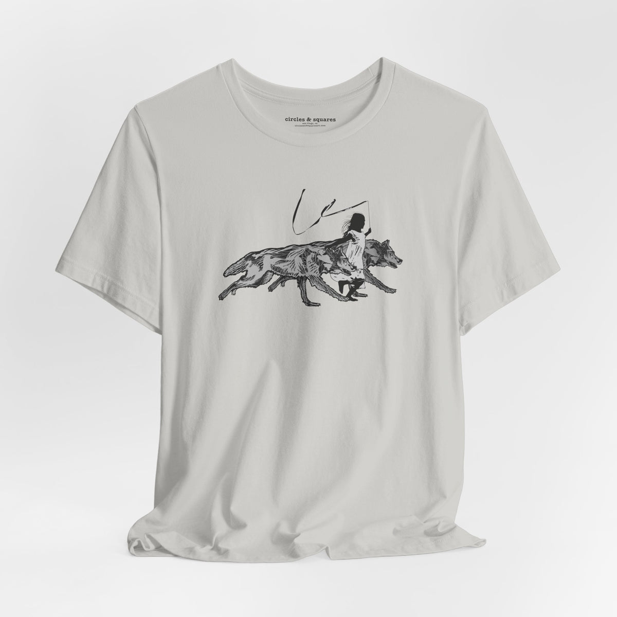 RUNNING WITH WOLVES - Unisex tee for men and women - FREE SHIPPING