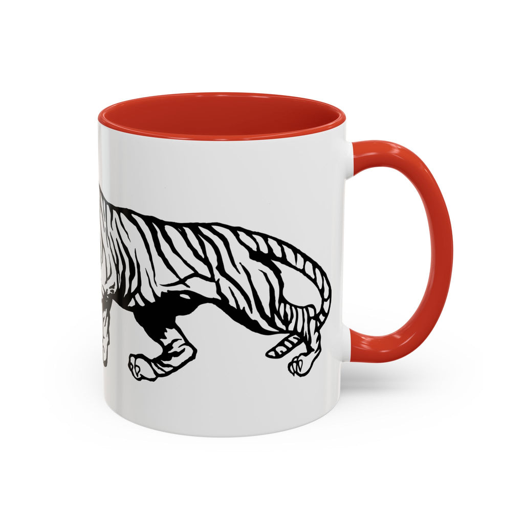 FIERCE (black and white) - Accent Coffee Mug (11oz)