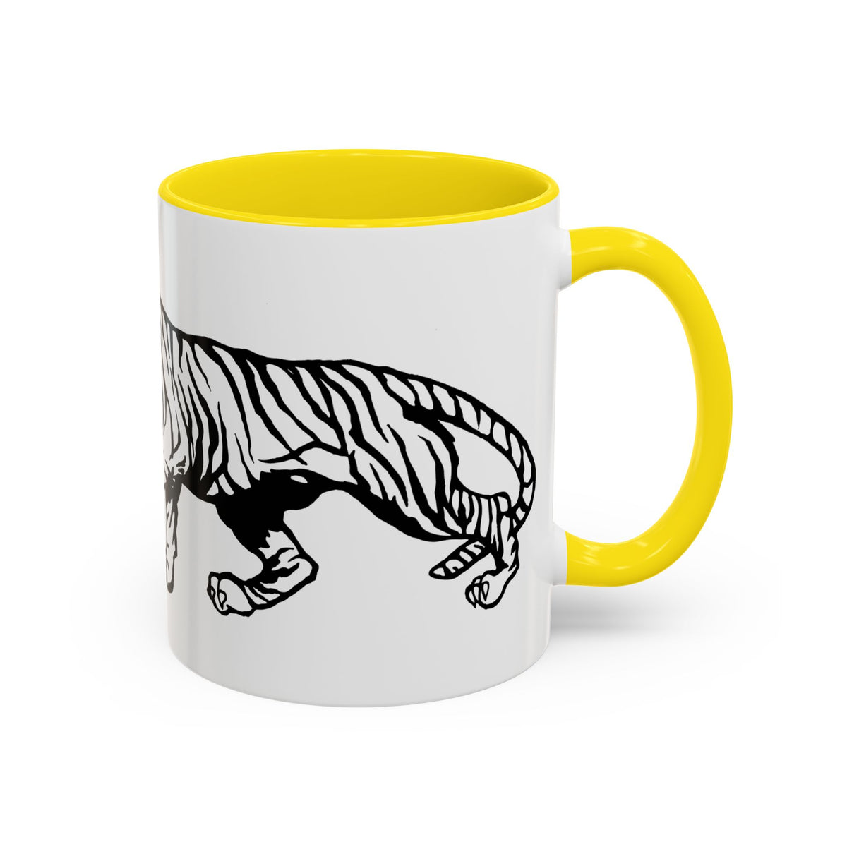 FIERCE (black and white) - Accent Coffee Mug (11oz)